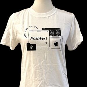 XL❤️Poshfest 2020 Original Poshmark Tee Shirt & Water bottle with logo